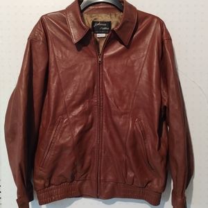 Vintage Johnson Leathers SF Jacket Bomber Brown 40